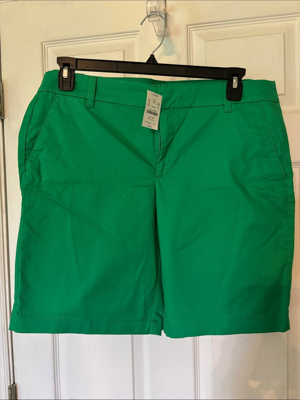 J. Crew Bright Green Chino Bermuda Shorts